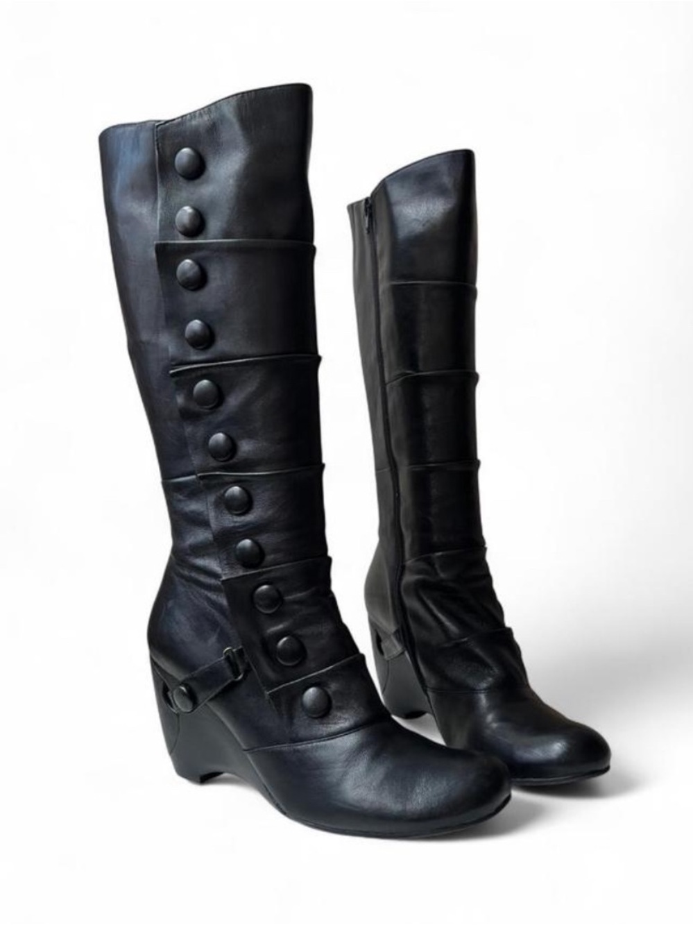 ISO!! Miz Mooz Black Tall Siri Wedge Boots